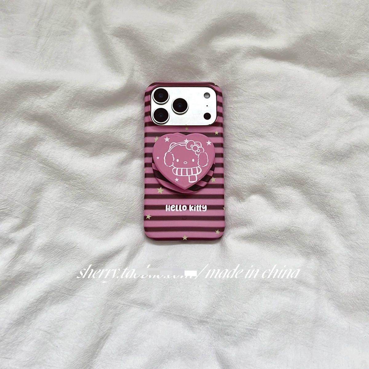 粉棕条纹耳机kt磁吸硬壳适用苹果17ProMax手机壳iPhone16少女心15,3C数码配件,手机保护套/壳,淘宝优惠券,粉丝福利购,淘宝优惠卷