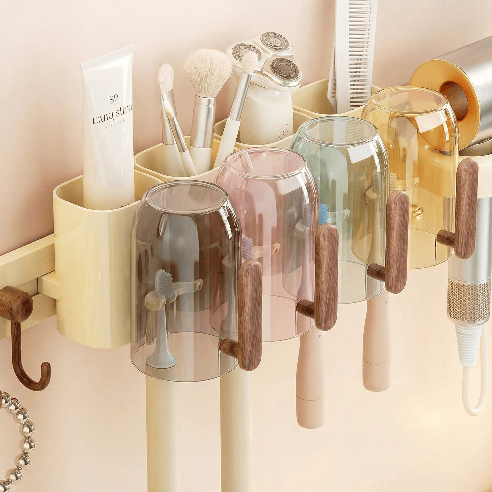 吸盘牙刷置物架免打孔吹风机支架牙刷架壁挂式牙杯架牙刷杯收纳架,家庭/个人清洁工具,牙刷架/牙具座,淘宝优惠券,粉丝福利购,淘宝优惠卷