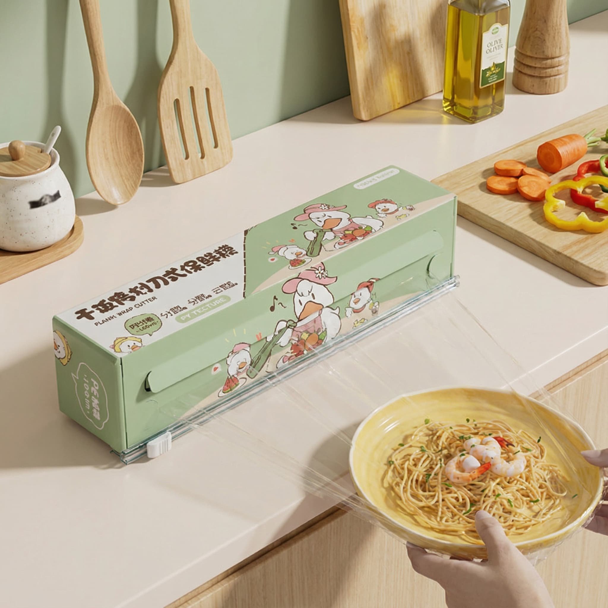 干饭鸭划刀式保鲜膜厨房磁吸保鲜膜切割器新款盒装保鲜膜切菜器,厨房/烹饪用具,保鲜膜切割器,淘宝优惠券,粉丝福利购,淘宝优惠卷