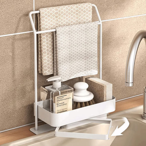 厨房洁具架海绵置物架抹布收纳架