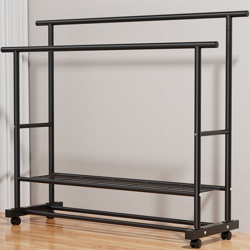 伸缩单双杆落地衣架卧室家用简约