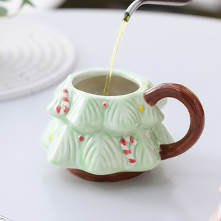 创意潮流时尚圣诞水杯女生送闺蜜圣诞节礼物陶瓷马克杯生日礼物女