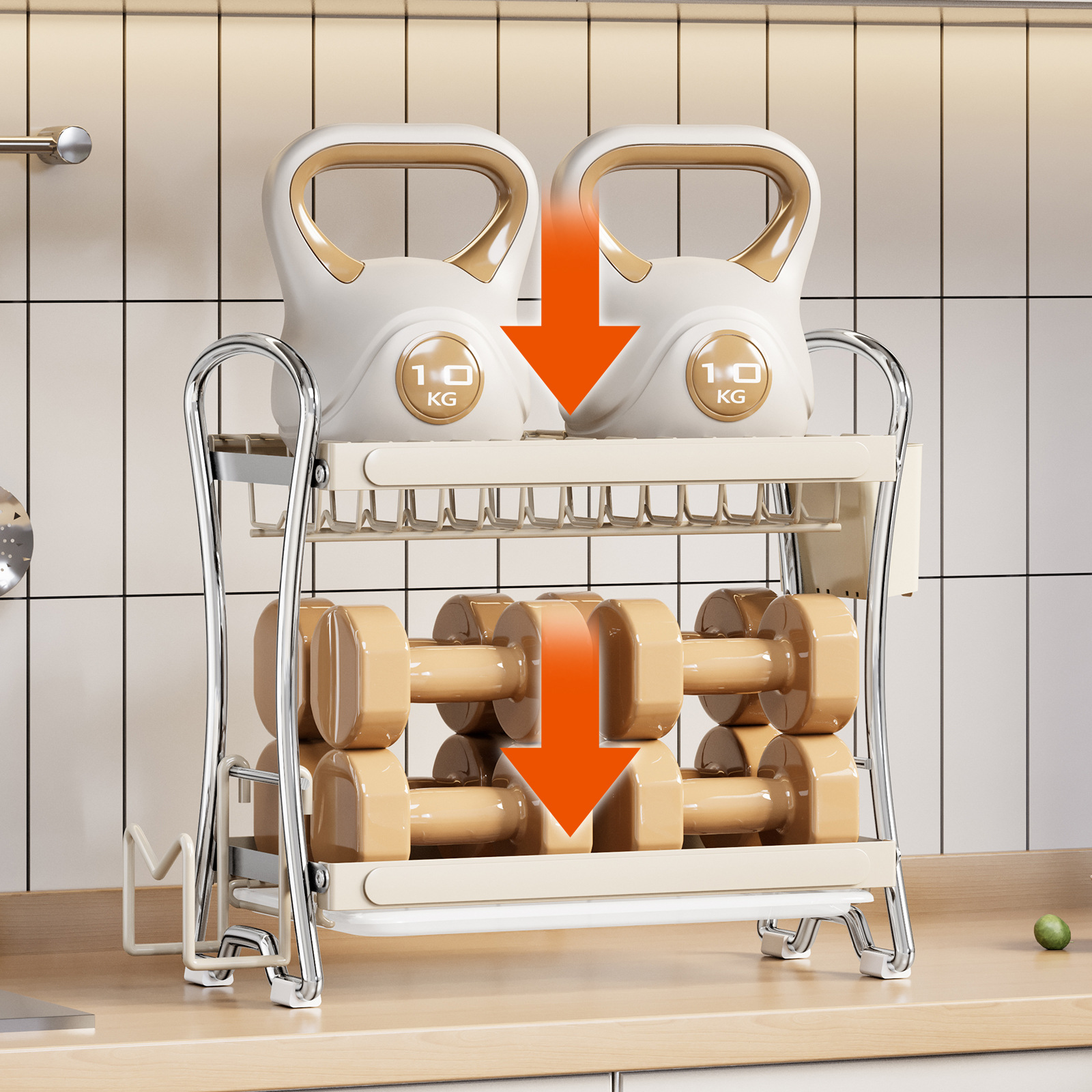 厨房橱柜置物架多功能碗盘碗碟