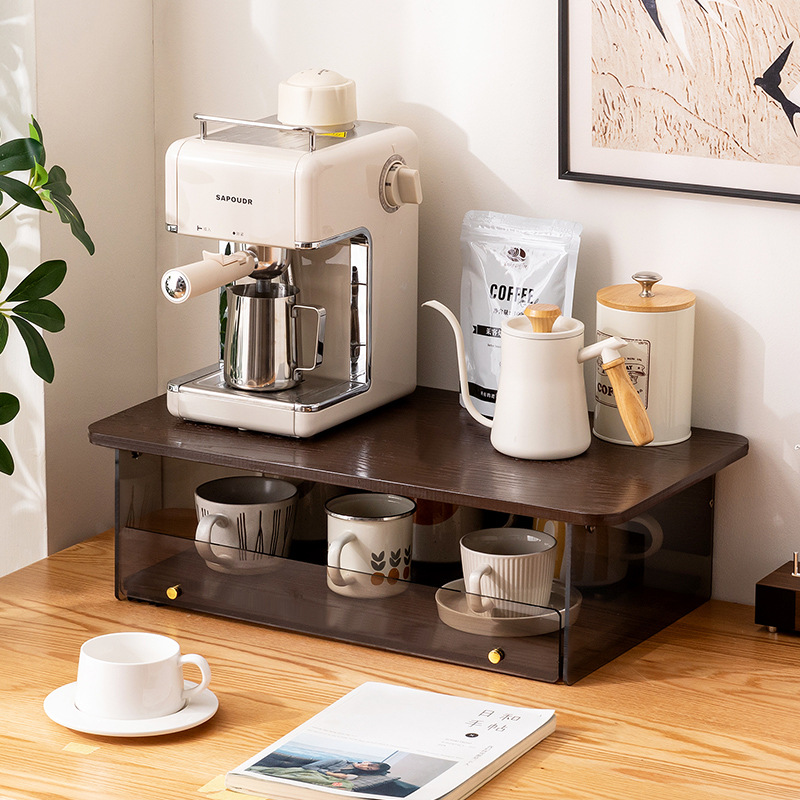桌面杯架咖啡机置物架台面多层