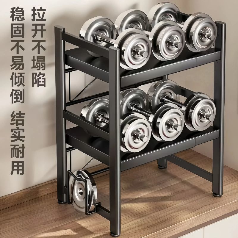 加粗可伸缩厨房置物架微波炉架子