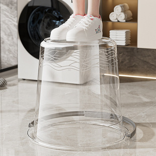 家用透明水桶加厚塑料桶储水桶手提洗衣桶学生宿舍泡脚洗澡桶耐磨
