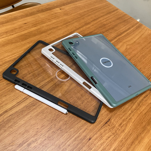 10.5透明亚克力S7FE外套S9FE 三星tab 12.4带笔槽TabA8 11寸平板S6LITE10.4散热S7 硬壳S10防摔弯 A9保护套S8