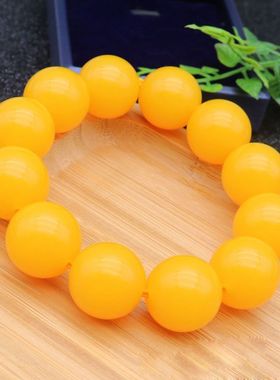 民族风单圈新款琥珀仿蜜蜡手串