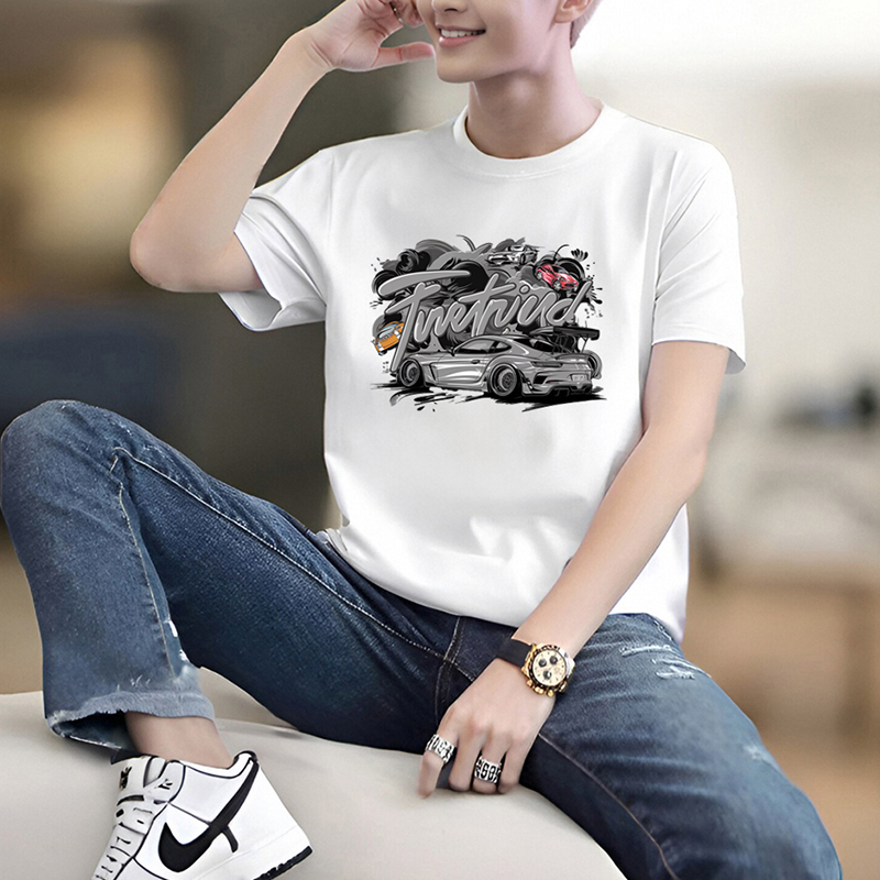 NASA官网美式T恤宽松百搭小情侣