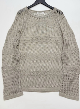 25早秋镂空长袖罩衫 针织上衣