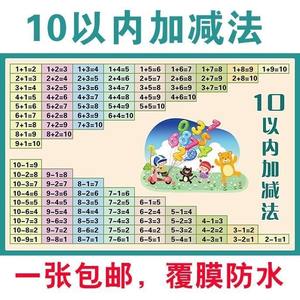 学习10以内数的组成与分解 新品小学一年级数学多重练习口算卡片