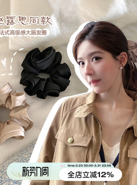 suzyacc kr赵露思同款法式高级感大肠发圈简约气质百搭高级感发饰