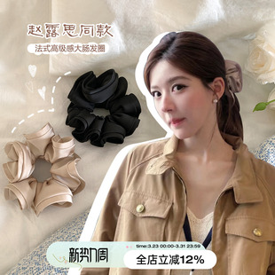 高级感大肠发圈简约气质百搭高级感发饰 法式 suzyacc kr赵露思同款