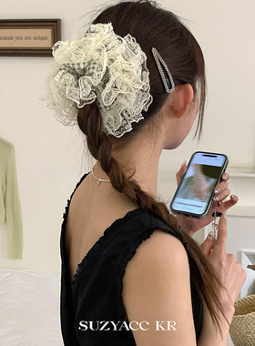 【新品限时2件88折】3.11 20：00绿野仙踪 蕾丝格子发圈