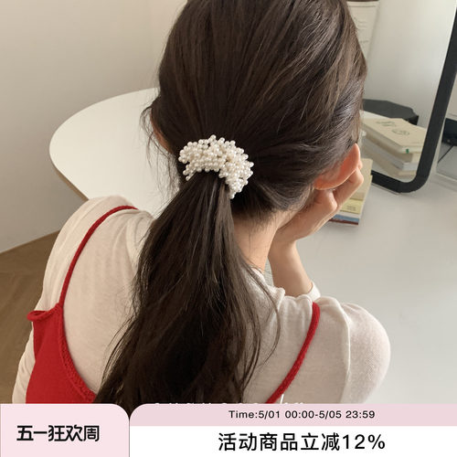 仿珍珠气质高级感小众头绳