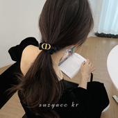 suzyacc 气质扎头发皮筋头绳 kr简约猪鼻子金属发圈网红2026年新款