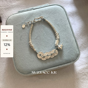 suzyacc kr五帝钱币盘缠纯银手链轻奢小众精致高级感送闺蜜手饰