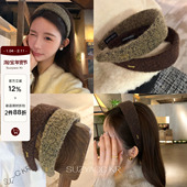 新品 限时2件88折 1.7 20点冬季 氛围圈圈绒宽边发箍