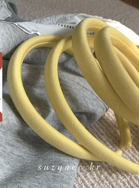 suzyacc kr刘亦菲同款小鸡黄色布艺发箍女2026新款高颅顶洗脸头箍