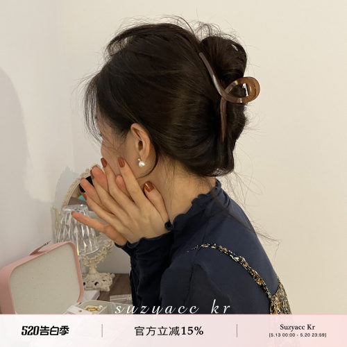 suzyacckr春夏磨砂鲨鱼夹
