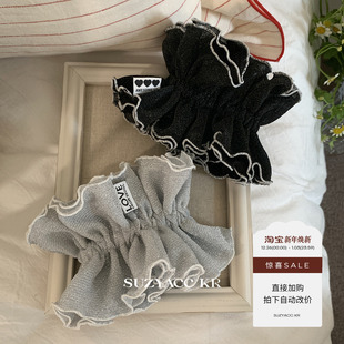 高级onuk同款 任选4件 银丝褶皱花苞发圈低马尾皮筋头绳 99元