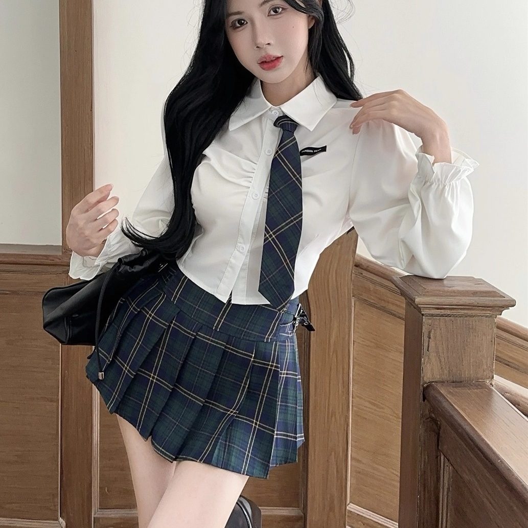 小清新学院风JK制服百搭甜美衬衫