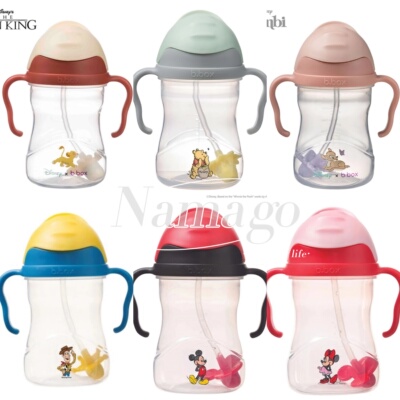 日本直邮阿卡酱bbox重力球吸管杯迪士尼限定防漏防呛学饮水杯