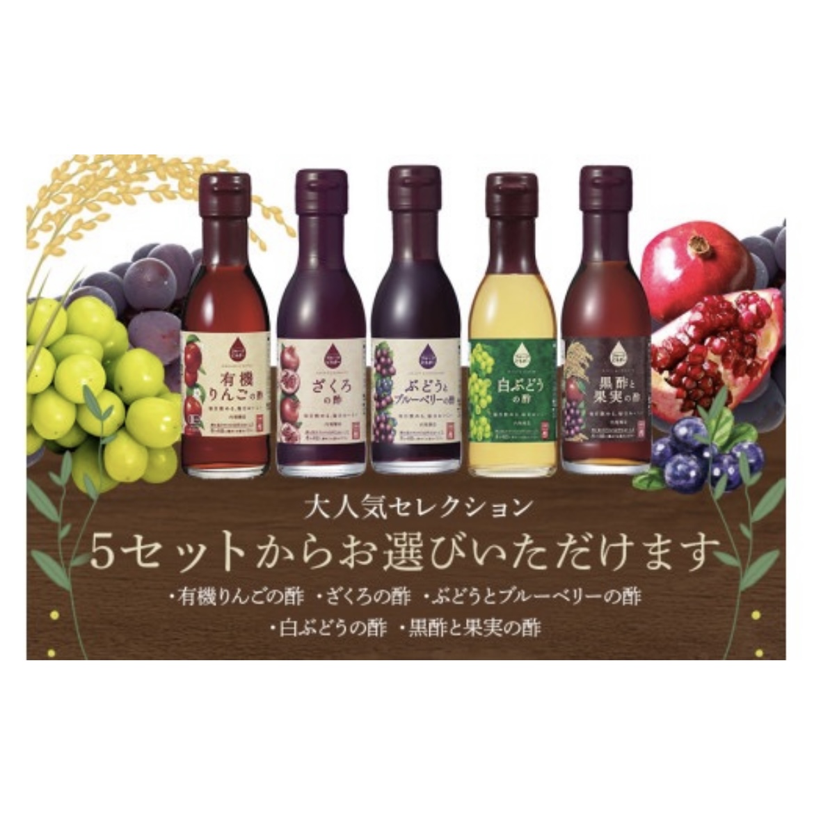 日本直邮内堀酿造有机水果醋苹果蓝莓葡萄健康饮品浓缩稀释饮料醋
