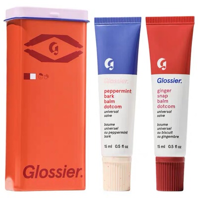 特价购入 Glossier限定唇膏二件套 滋润唇部淡化唇纹防裂15ml×2