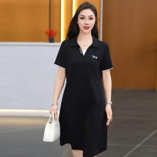 中年妈妈夏装连衣裙女款2026夏季新款减龄宽松休闲大码中长款裙子
