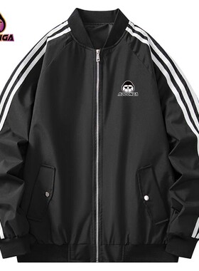 ADOONGA屁屁猩外套长袖夹克男士大码时尚潮流潮牌宽松新款