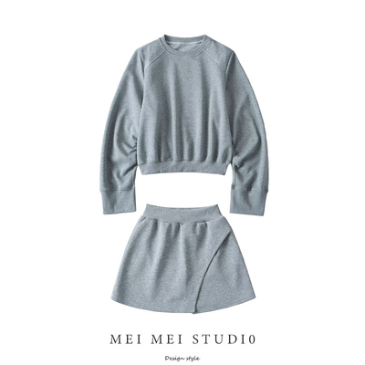 运动短裙防走光A字裙两件套