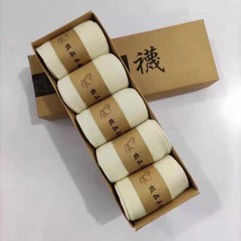 100%山羊绒防臭吸汗中筒袜