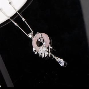 一帘幽梦流苏长款微镶锆石复古毛衣链简约百搭日韩秋冬款高档配饰