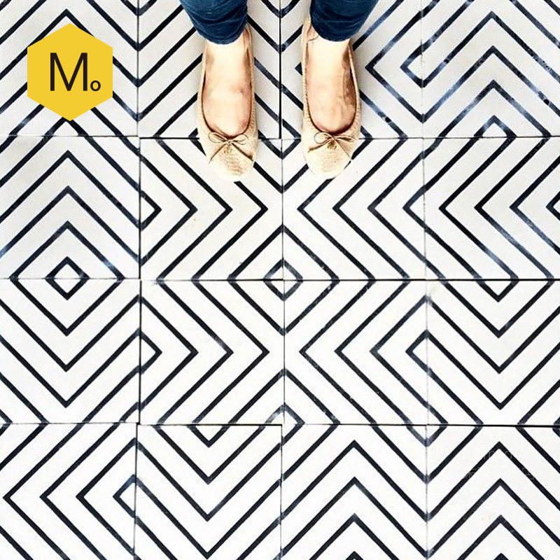 末末家黑白几何小花砖200x200 厨房墙砖艺术花片瓷砖卫生间地砖|ruв категории награду материалов, керамическая плитка, старинного кирпича (включая культуры камень) - от Buy2taobao.com для оказания профессиональной услуги покупки агента Taobao