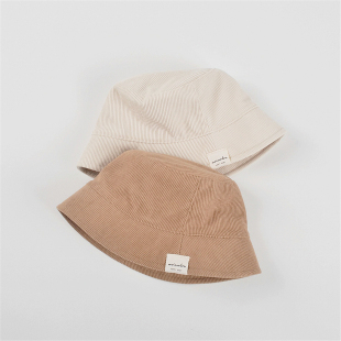 秋冬新款 水桶渔夫帽男女童保暖防晒户外遮阳帽 高品质宝宝简约时尚