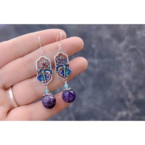 新中式2025新款高级感银耳环