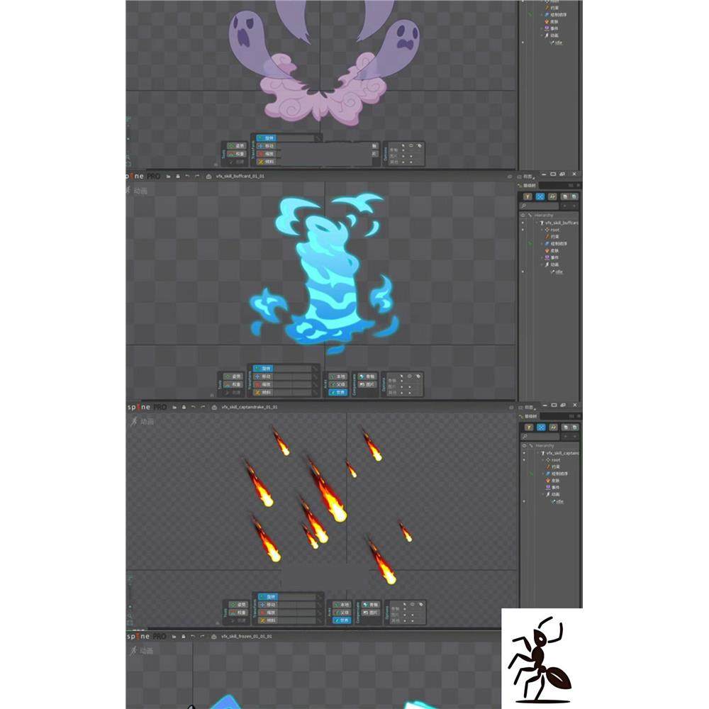 250套Q版特效矢量光效spine骨骼动画2d特效游戏素材（,商务/设计服务,设计素材/源文件,淘宝优惠券,粉丝福利购,淘宝优惠卷