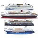 德国大型游轮玛丽王后海神号邮轮客船快艇合金模型玩具