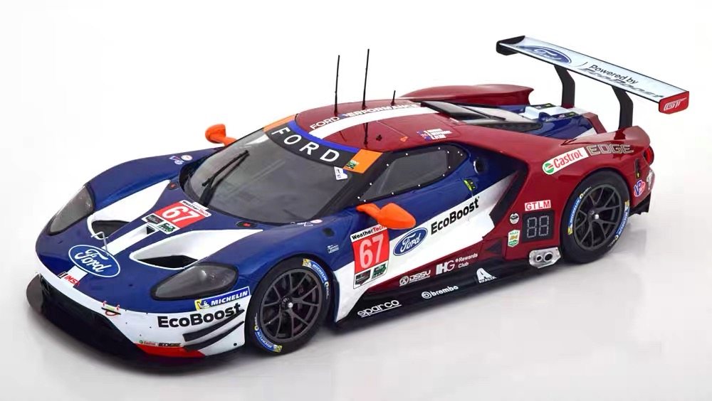 Ixo 1:18 戴通纳Daytona 2018 福特 Ford GT赛车模型