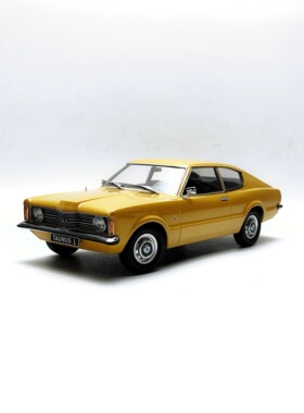 KK Scale 1/18 福特金牛座 Taunus L 1971豪华轿车模型黄色