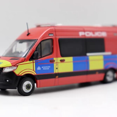 ERA合金车1/64 奔c驰Sprinter UK Police MPDP 英国警车模型玩具