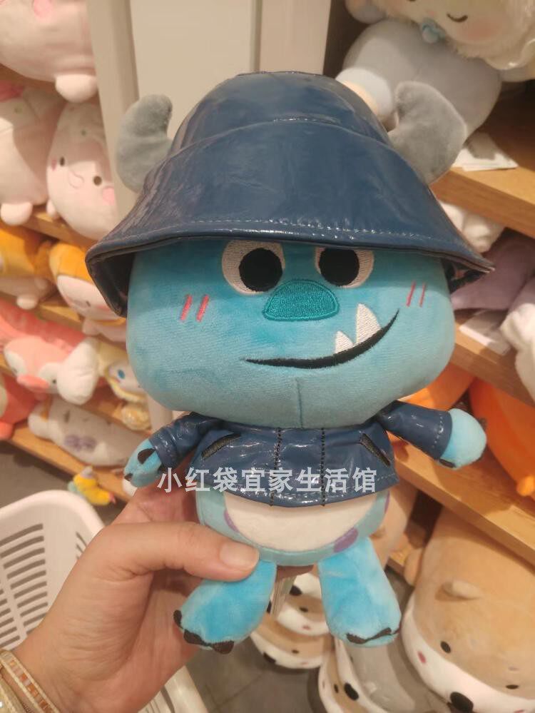 名创优品MINISO苏利文毛怪美国怪兽公司大学系列雨衣款三眼仔公仔