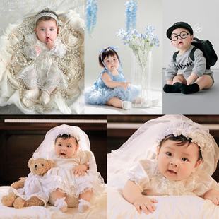 百天周岁宝宝摄影服装拍照道具出租100天周岁照衣服拍摄租赁周岁