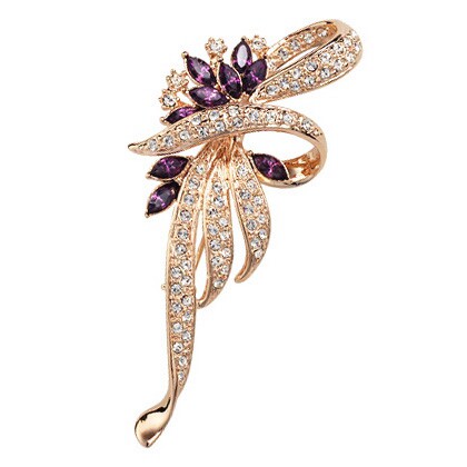 Broche femme en cristal autrichien - Ref 1178504 Image 3