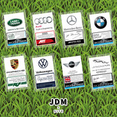 车贴 饰贴纸静电贴纸香港改装 德系JDM汽车前挡贴创意车贴改装 装