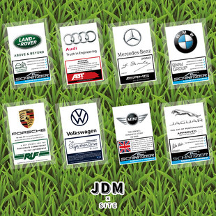 车贴 饰贴纸静电贴纸香港改装 德系JDM汽车前挡贴创意车贴改装 装