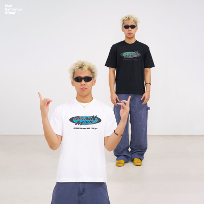 MGG恶搞印花国潮宽松短袖t恤