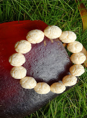 猛犸象牙手链女士雕刻文玩佛珠