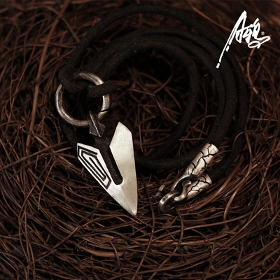 女士吊坠银精致小项链